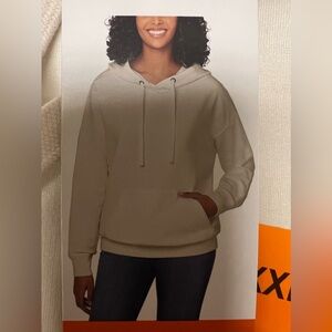 NWT Super soft stretch fleece hoodie with kangaroo pouch by Buffalo XXL in Chalk